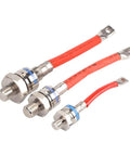 High Power Diode Stud Mount For Welding Machines Generators 1600V Brass Terminal Industrial Grade with red cables.