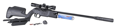 Komplete NCR N2 Powered.22 Caliber PCP Air Rifle With Disposable Nitrogen Cartridges For Precision Shooting, NitroAir System