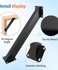 Heavy Duty Pro Grade 45 Degree Angle Corner Brackets For Pergola And Gazebo DIY Projects, Steel Inside Joint Connectors