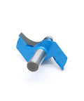 Heavy Duty Carbide Quarter Round Router Bit Half Inch Shank One Inch Cutting Radius Bearing Guided Edge Profiler side view