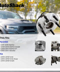 Rear Wheel Hub Bearing Assembly Set for Left and Right With ABS, Fits 2011-2016 Hyundai Elantra, 2-Piece Replacement Kit