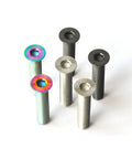 Bombproof Grade Five Titanium Alloy Bicycle Headset Top Cap Bolt M6x30 in various finishes for bike stem upgrades.