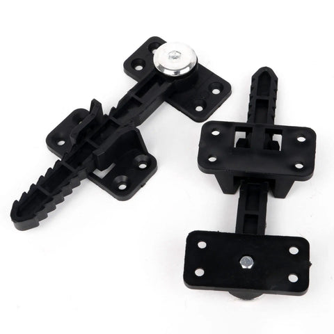 Six Pack Invisible Couch Connectors and Clamps for Sectionals, heavy duty plastic, black coated sofa clips, secure stable setup