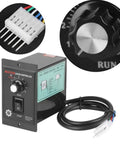 400W AC 220V Motor Speed Controller Regulator With Forward And Backward Drive unit with control knob and wiring