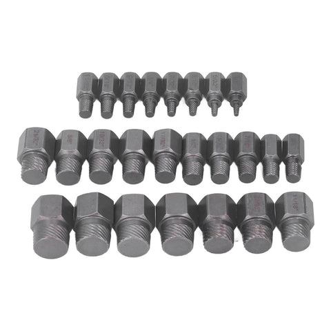 Beast Of A Screw And Fastener Extractor Set 25 Piece Molybdenum Steel Damaged Screw Remover Kit for Rusty Bolts and Nuts sizes 1/8" to 7/8"