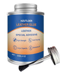 Leather Repair Glue Cement With Brush For Purses, Sofas, Furniture, Car Seats And Shoes, 120ml can with brush applicator