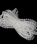 Bead Chain Repair Kit For Window Blinds And Shades, 10 Meter White Plastic Bead Chain With 10 Connectors, coiled view