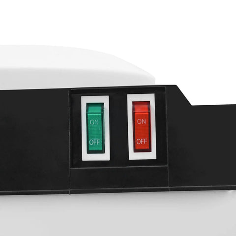 Top Loading Water Cooler Dispenser With Hot And Cold Water, Removable Drip Tray, LED Indicators, close-up of power switches