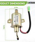 Must Have Fuel Pump And Filter Tune Up Kit For Onan Cummins 4000 4KW Microlite MicroQuiet Generators, fuel pump dimensions