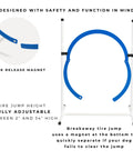 Breakaway tire jump from Backyard Dog Agility Jump Set 4 Pack With Two Adjustable Bar Jumps And Two Breakaway Tire Jumps.