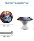 Upgrade Your Space With These Dang Good Quality Round Cabinet Knobs And Smooth Handles Built Tough From Solid Stainless Steel Featuring A Tight Grip And Sleek Look For Kitchen Drawers And Furniture Doors. Guitar design round cabinet knob, 2.8cm size, metallic finish, ideal for furniture.