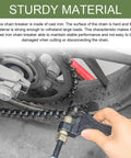 Close-up view of Heavy Duty Chain Breaker Tool For 420 428 520 525 528 530 Motorcycle Chain Link Removal being used on bike chain.