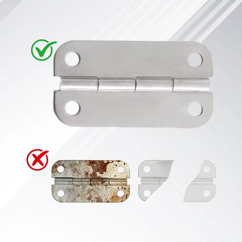 4 Pack Stainless Steel Cooler Hinge Replacement Parts With Screws, Heavy Duty Hinges For Igloo Style Ice Chests, Fits Most