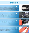 Details of Ratcheting Crimping Tool Set 12 Piece With Wire Stripper And Changeable Jaws For Dupont JST MOLEX, focus on features.