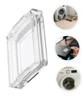 Transparent 26mm Button Protector Cover with Double Sided Adhesive Waterproof Plastic Power Switch Guard for various appliances
