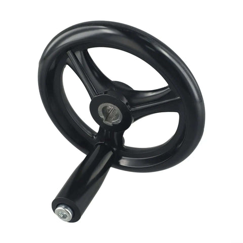 Ergonomic Hand Wheel With 200mm 3 Spoke Design And Rotating Grip For Table Saw And Lathe Tailstock Adjustment Black Finish
