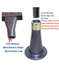 Beefed-Up Reinforced Bed Frame Feet Replacement Kit, 4 Pack, Raises Bed By 2.6 Inches, durable plastic anti-slip floor protector