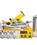 Digital Display Electrostatic Powder Spray Kit Featuring Foot Switch Gun And Adjustable Voltage For Automotive Primer And Paint setup with dials and hoses.