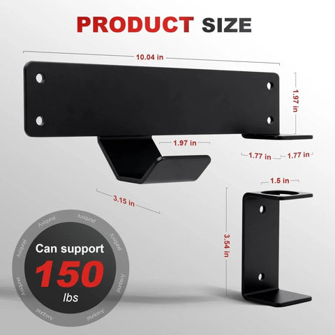Wall Mount Jack Stand Organizer Rack For Heavy Duty Hydraulic Trolley Jacks Garage Wall Mounted Tool Holder Brackets Size Diagram