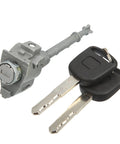 Front Door Lock Cylinder Kit With 2 Keys For Honda Accord 2013 To 2017 Replacement OE 72185-T2A-A01 with metal finish