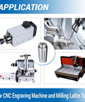 Spring Collet Chuck for CNC Engraving and Milling Tools with 3mm inner diameter in various machine applications.