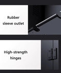 Rubber sleeve outlet and high-strength hinges on Tough As Nails EV Charger Cover Protector for Electric Vehicle Charging Station Box.