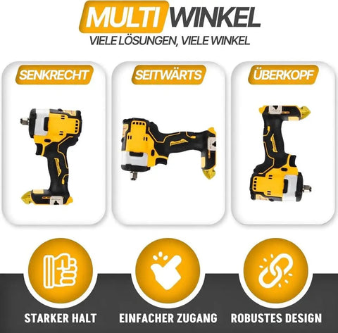 3 Pack Cordless Tool Holder Wall Mounts For 20V And 60V Tools Snap Fit Drill Organizer Hanger Kit With 6 Screws Easy Install