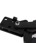 Heavy Duty Toggle Clamp With 250kg Clamping Force Built From High Carbon Steel For Rock Solid Latching And Ultimate Workhorse Power On Your DIY Shop Table Or Garage Assembly Line, black steel close-up