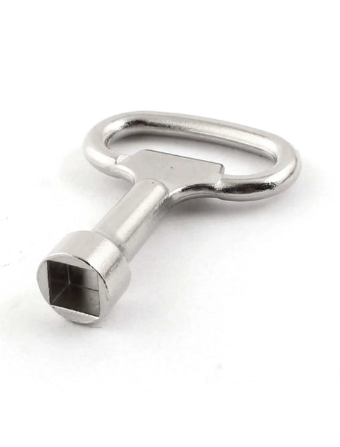 Metal Square Socket Spanner Key For 8mm Panel Locks Drawer Latches And Cabinets Compact 53 X 38 X 12.5mm Tool Silver Tone