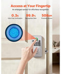 Hassle Free Fingerprint Door Lock With Silver Biometric Deadbolt And Auto Locking For Rapid Keyless Entry and Smooth Daily Home Security Setup That Actually Delivers Every Single Time with fingerprint sensor.