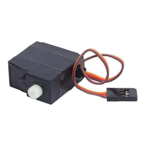 Upgrade Your Rig With This 17G RC Gear Servo, compact design with durable black casing and wiring for SCY 16102PRO models.