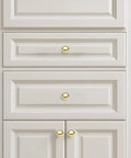 4 Pack Polished Brass Bifold Closet Door Knobs For Kitchen Bathroom And Bedroom Furniture One And A Half Inch Zinc Alloy Cabinet Knobs