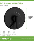 Brushed Bronze Shower Trim Kit With ADA Compliant Lever Handle And Built In Volume Control, Escutcheon Included