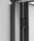Concealed Door Hinges Set Of 4 Invisible Secret Hinges With Hidden Three Dimensional Cross Adjustable Mechanism, installed on door frame