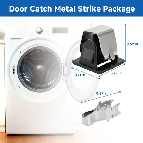 Heavy Duty Dryer Door Catch Metal Strike Kit Replacement For Top Load Dryers That Fits Multiple OEM Numbers And Common Models Durable