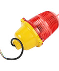 Ultra Bright LED Obstruction Warning Light for Boats, Towers, and Cranes, Weatherproof IP68 Obstacle Beacon with PC Housing