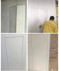 Pro Heavy Duty Drywall Access Door Built Like A Tank Aluminum Frame installed in wall for clean finish renovations.
