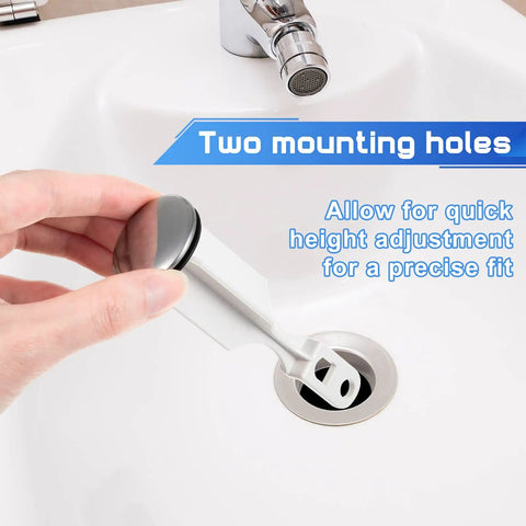 Heavy Duty Chrome Pop Up Sink Stoppers For Bathroom Vanities And Universal Drain Plug With Rubber Gasket Seal Keeps Your Pipes Clear And Flowing Smooth No Sweat Installation Three Pack