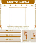 Instructions for Badass Heavy Duty Over The Table Rod Stand For Balloons And Props with labeled components for easy installation.