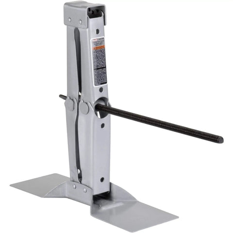 Heavy Duty Scissor Jack 3000 Lb Capacity With Extra Wide Base For Stability Lifts From 3.75 To 15.13 Inches Gray Finish