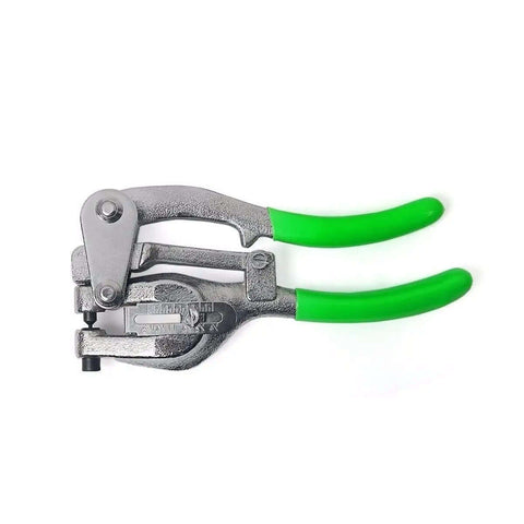 1 Ton Power Punch Kit For Sheet Metal Hole Punching With 7 Size Die Set In Case heavy duty hand tool with green handles