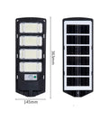 JUDYSSY 400W Super Bright Led Beads Commercial Solar Flood Lights, side view showcasing LED panels and solar cells.