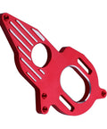 ARRMA Compatible Adjustable Aluminum Motor Mount for 1/10 Scale RC Cars in red with gear mesh bracket