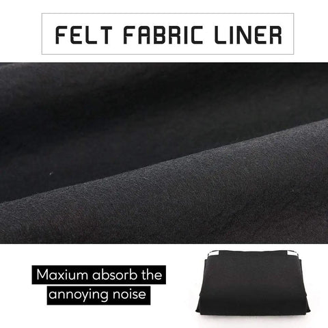 Felt fabric liner for Seriously Insane 3 Layer Soundproof Curtains with noise-absorbing properties, shown in close-up.