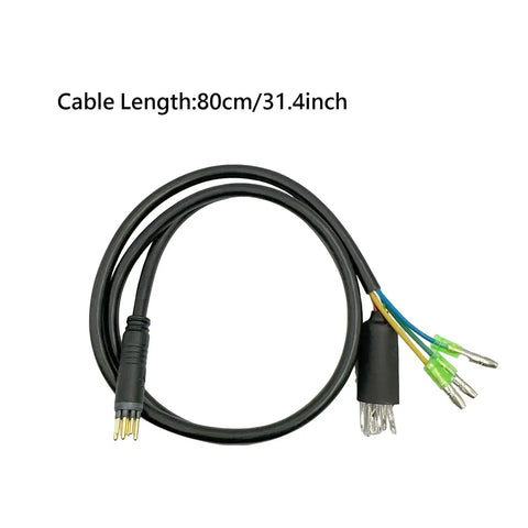 Ebike Hub Motor Connector Extension Cable 9 Pin 80cm Waterproof Male Plug And Play Hall Sensor Enabled Electric Bicycle Adapter