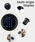 3 In 1 Smart Door Knob With Big Fingerprint Sensor And Keypad, No App Needed For Keyless Entry Door Lock With Handle, Easy Installation