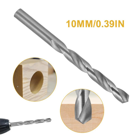 10mm drill bit from Eight Piece Hidden Brass Barrel Hinges Set With Drill Bit For Jewelry Boxes Wooden Boxes And Small Furniture DIYers