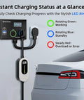 Smart 240V EV And Dryer Splitter with Auto Power Switch and 3 Color LED Ring for 240V between EV Charger and Dryer