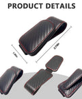 Keep Your Ride Looking Sharp With This Two Pack Magnetic Sunglass Holder Upgrading Leather Visor Clip side and top views