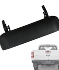 Tailgate Door Handle Replacement For Ford Ranger 1998-2011 And Mazda B2300 B3000 B4000 2001-2010 Textured Black Exterior Rear Tail Gate Latch Handle 77872 1L5Z-9943400-AAA, showing handle view with truck rear